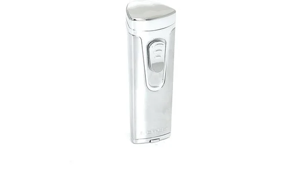 Isqueiro Lotus Citadel L20 Torch Flame - Cromado acetinado 
