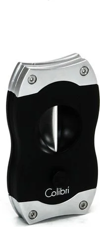 Cortador de charuto Colibri V-Cut - Preto/Cromado