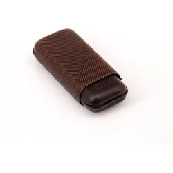Estojo para charutos Davidoff couro R-2 marrom 1