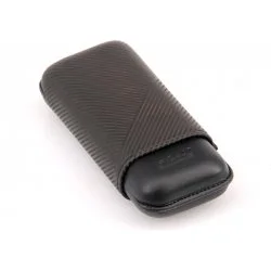 Estojo para charutos Davidoff couro preto