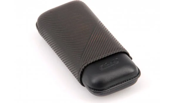 Estojo para charutos Davidoff couro preto