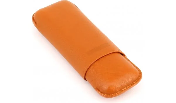 Estojo para Cigarrilha Martin Wess Duplo Robusto Dante Laranja