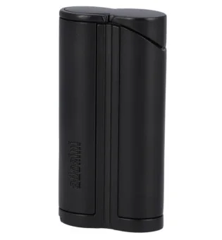 Isqueiro adorini Single Jet Curve Preto Fosco incl. Cigar Punch