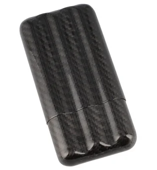 Caixa de Charutos de Fibra de Carbono para 3 Charutos