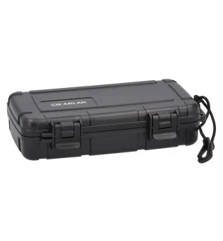 Humidor de viagem para 5 charutos com esponja umidificadora