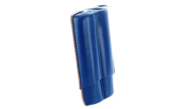Estojo para charutos Lubinski Couro 2 Robusto azul