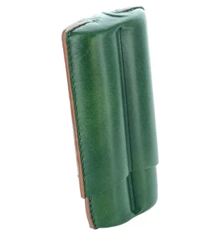 Estojo para charutos Lubinski Couro 2 Robusto verde