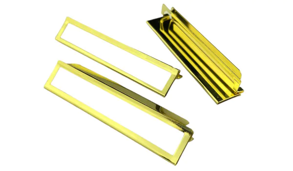 Clipes de etiqueta adorini Metal dourado pacote com 3