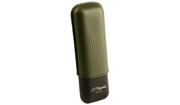 Estojo para 2 charutos S.T. Dupont Kaki Matte Black 183249