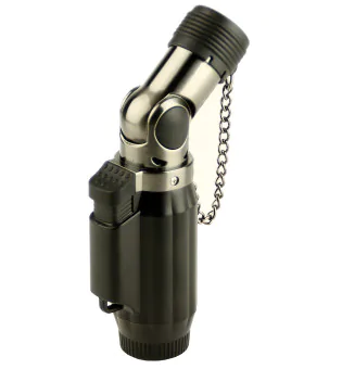 Isqueiro Cozy Jet quatro chamas preto