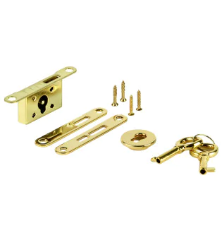 Conjunto de trava de parafuso giratório padrão para umidificador, dourado