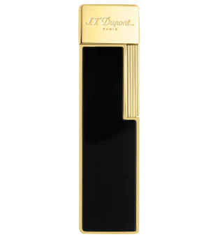 Isqueiro S.T. Dupont Twiggy Preto Lacado Dourado 030002