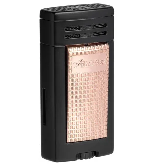 Isqueiro Xikar Ion Double Jet Preto Rose Gold