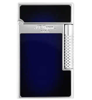 Isqueiro S.T. Dupont Le Grand Cling Sunburst Blue Lacquer Palladium C23013
