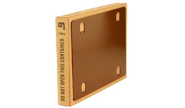 Placa de montagem metálica para embalagens Boveda de 320 gramas