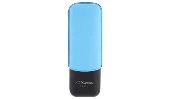 Estojo para charutos S.T. Dupont turquesa e preto fosco 183243
