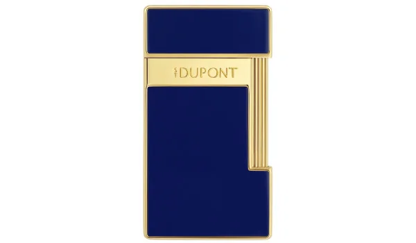 S.T. Dupont Slimmy Lighter Azul Laca Ouro 028225