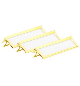 Clipes de etiqueta adorini Metal dourado pacote com 3