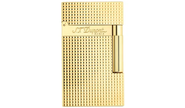 Isqueiro S.T. Dupont Linha 2 16284 Diamante - Folheado a ouro