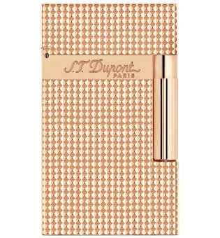 Isqueiro S.T. Dupont Ligne 2 Cabeça de diamante - dourado amarelo