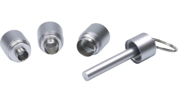 Cortador de charutos com 3 lâminas prateado