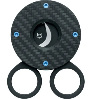 Tesoura para charuto Fox The Circle Black Carbon 743 3KT