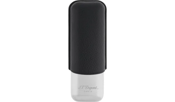 Estojo para charutos S.T. Dupont para 2 charutos preto/cromado 183260