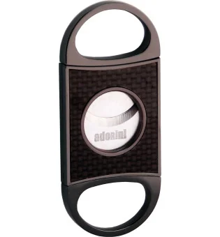 cortador de lâmina dupla adorini gun metal edição especial carbono