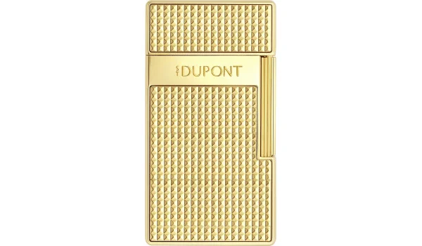 Isqueiro Biggy S.T. Dupont com cabeça de diamante dourada 025209