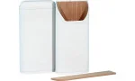Estojo para charutos adorini em couro legítimo para 2-3 charutos, branco