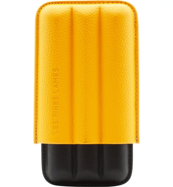 Estojo para charutos Les Fines Lames Trio Amarelo