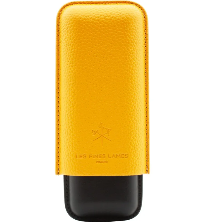 Estojo para charutos Les Fines Lames Duo Amarelo