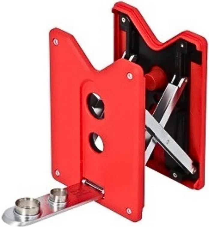 Furador de charutos Caseti com suporte vermelho