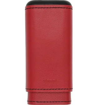 Estojo para charutos adorini em couro legítimo para 2-3 charutos Magma Red