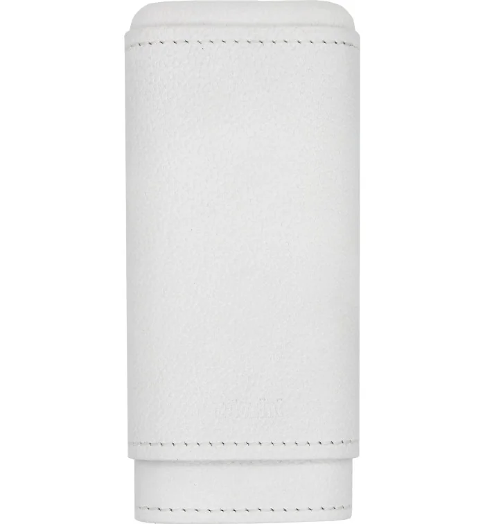 Estojo para charutos adorini em couro legítimo para 2-3 charutos, branco