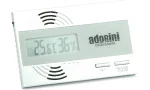 Higrômetro e termômetro digital adorini prata com sensor Swiss Sensirion