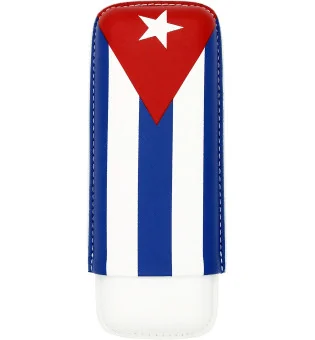 Porta Charutos Bandeira Cubana para 2 Charutos