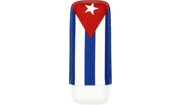 Porta Charutos Bandeira Cubana para 2 Charutos