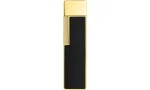 Isqueiro S.T. Dupont Twiggy Preto Lacado Dourado 030112
