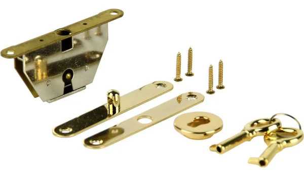 Conjunto de fechadura de cilindro de umidificador dourado