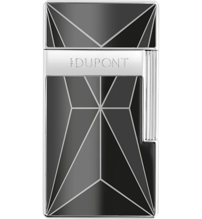Isqueiro Biggy Fire X Preto Cromado 025277 da S.T. Dupont