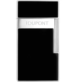 Isqueiro Biggy S.T. Dupont Preto Lacado Cromado 025221