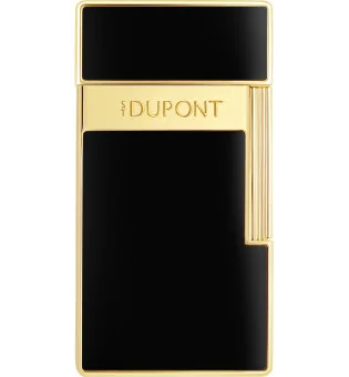 Isqueiro Biggy S.T. Dupont Preto Lacado Dourado 025222