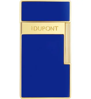 Isqueiro Biggy S.T. Dupont Azul Lacado Dourado 025225
