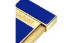 Isqueiro Biggy S.T. Dupont Azul Lacado Dourado 025225