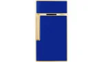 Isqueiro Biggy S.T. Dupont Azul Lacado Dourado 025225