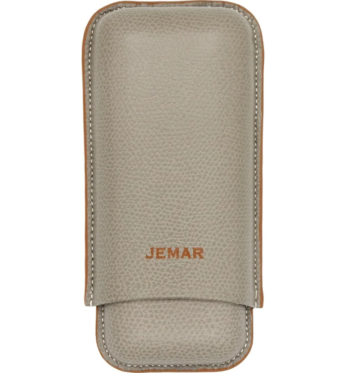Estojo duplo de couro Jemar para charutos Edge Golf 464/2