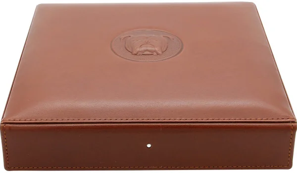 Humidor de viagem Bulldog by Dunhill 10 Marrom