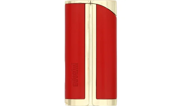 adorini Single Jet Curve Lighter Red / Satin Gold incl. Cigarro Punch foto 5