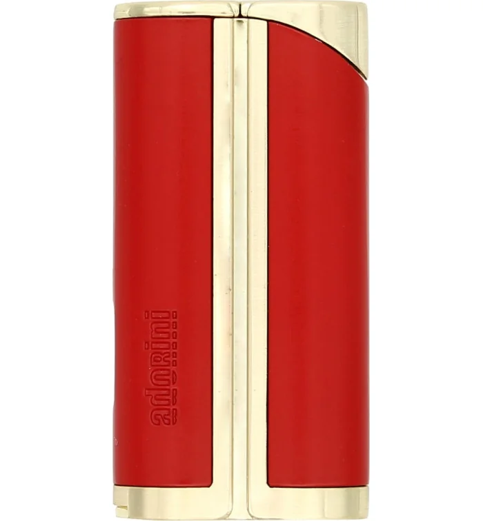 adorini Single Jet Curve Lighter Red / Satin Gold incl. Cigarro Punch foto 5